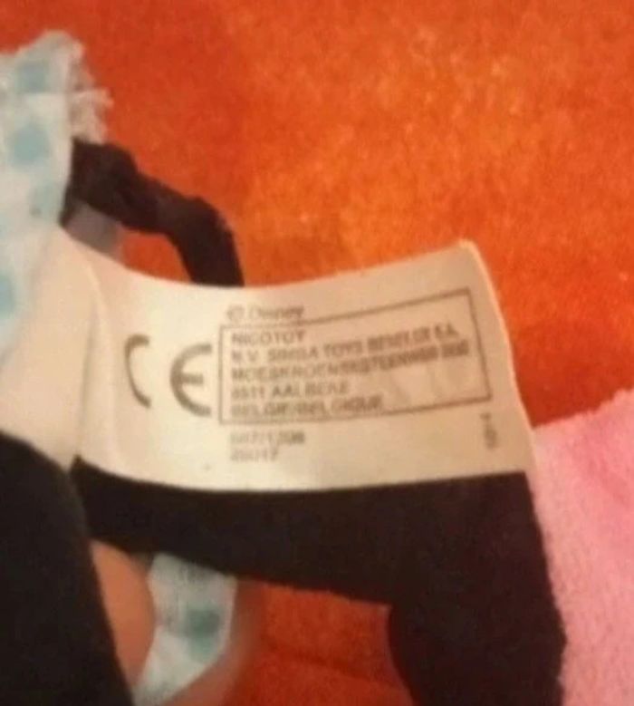 Peluche Minnie robe bleu à carreaux - photo numéro 5