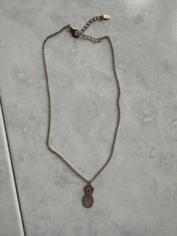 Collier ananas ajustable moa