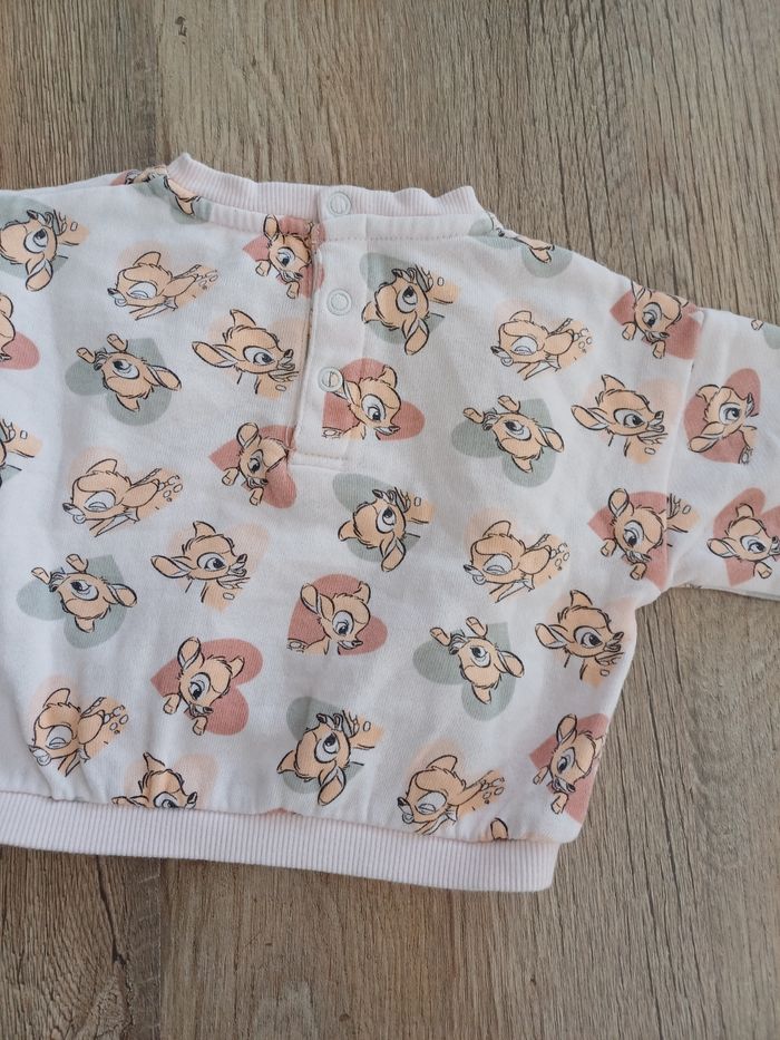 Sweat rose disney bambi 3M - photo numéro 4