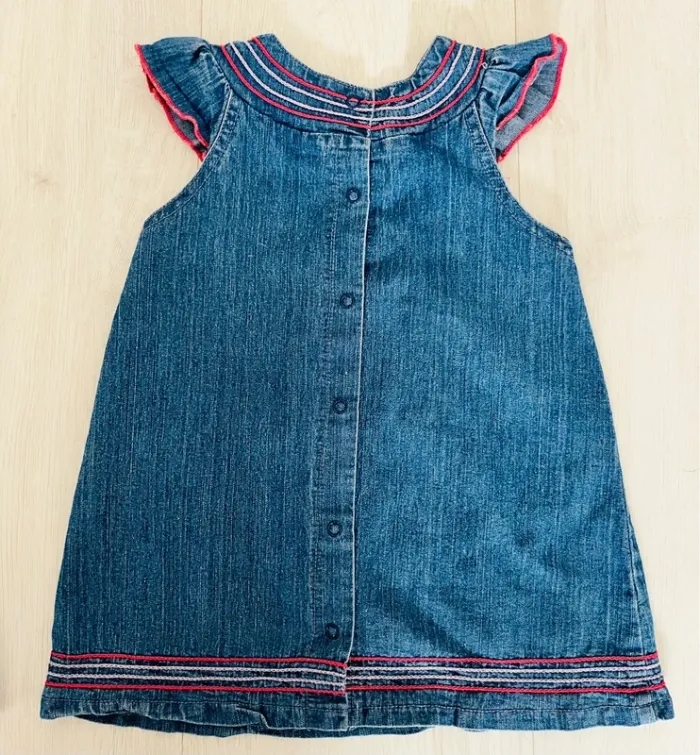 Lot 2x robes en jean’s 24mois - photo numéro 3
