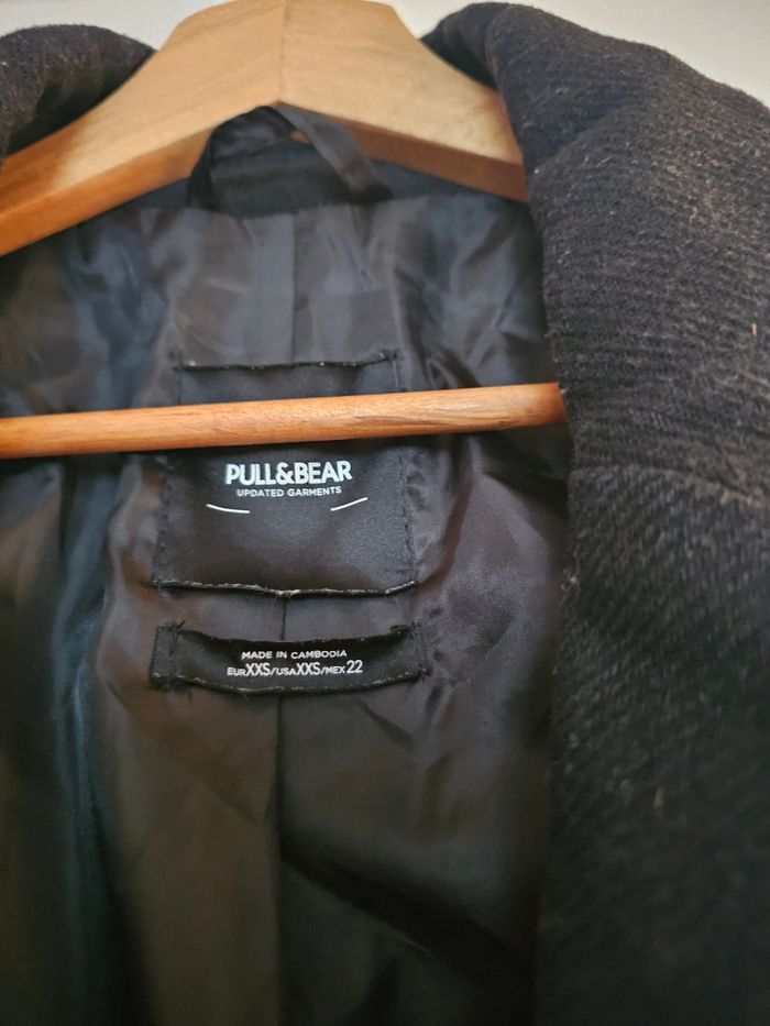 Manteau noir Pull & Bear - photo numéro 3