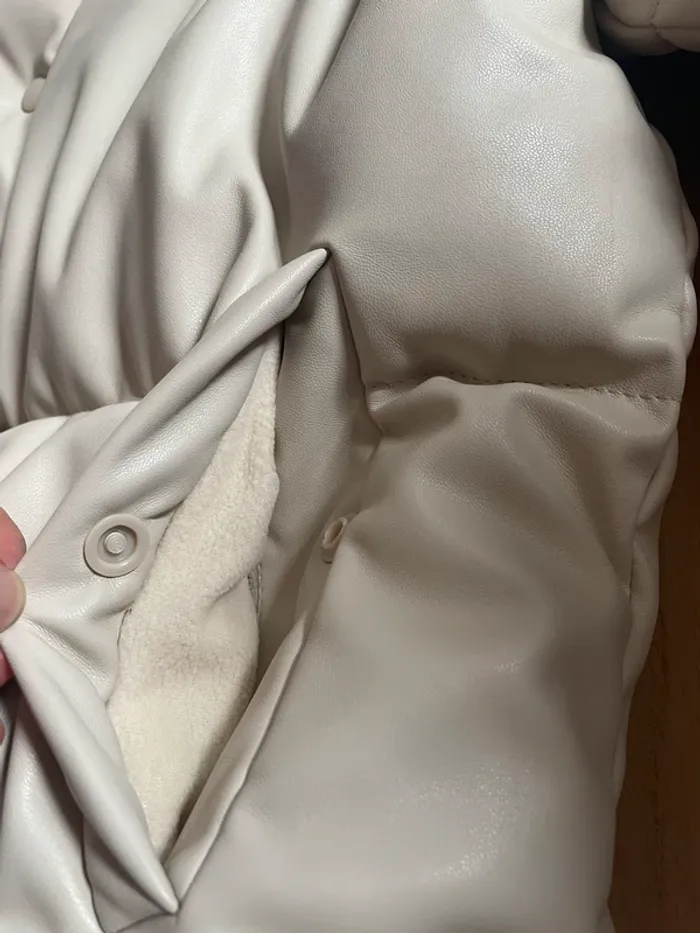 Blouson chaud similicuir - Stradivarius - S - photo numéro 3
