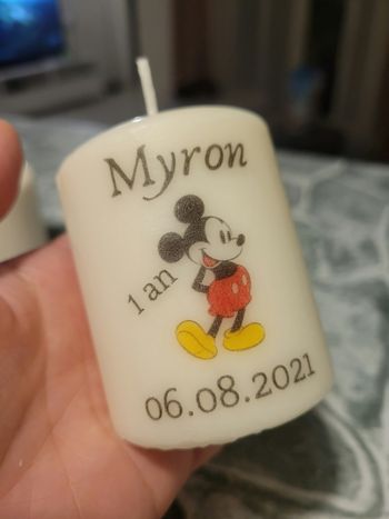 Bougie personnalisée