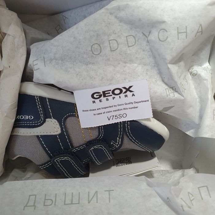 Geox- Sneakers Elthan garçon bleu/gris T20 - photo numéro 6