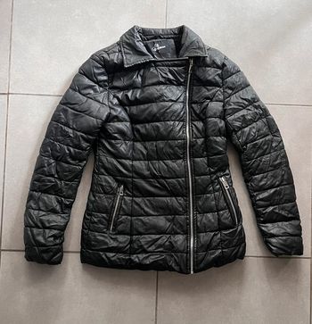 Manteau veste chaude femme simili cuir taille 36/S noire