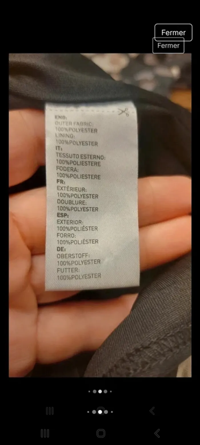 Jolie Robe Anonyme noir fleuries taille S 36 - photo numéro 12