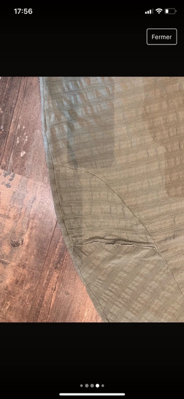 Robe gaufrée kaki - photo numéro 4