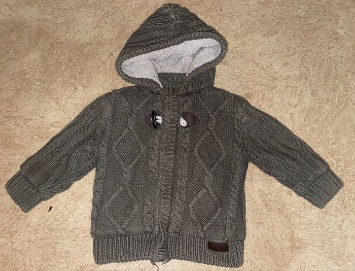 Veste/manteau en laine intérieur polaire 12mois - photo numéro 3