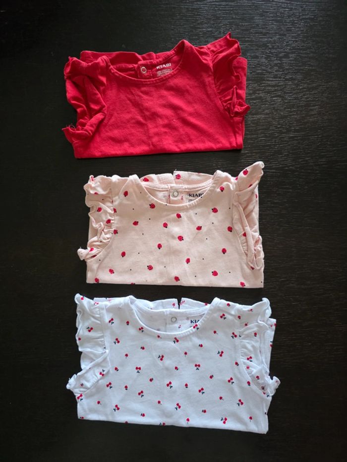 Lot de 3 tee-shirts en 6 mois