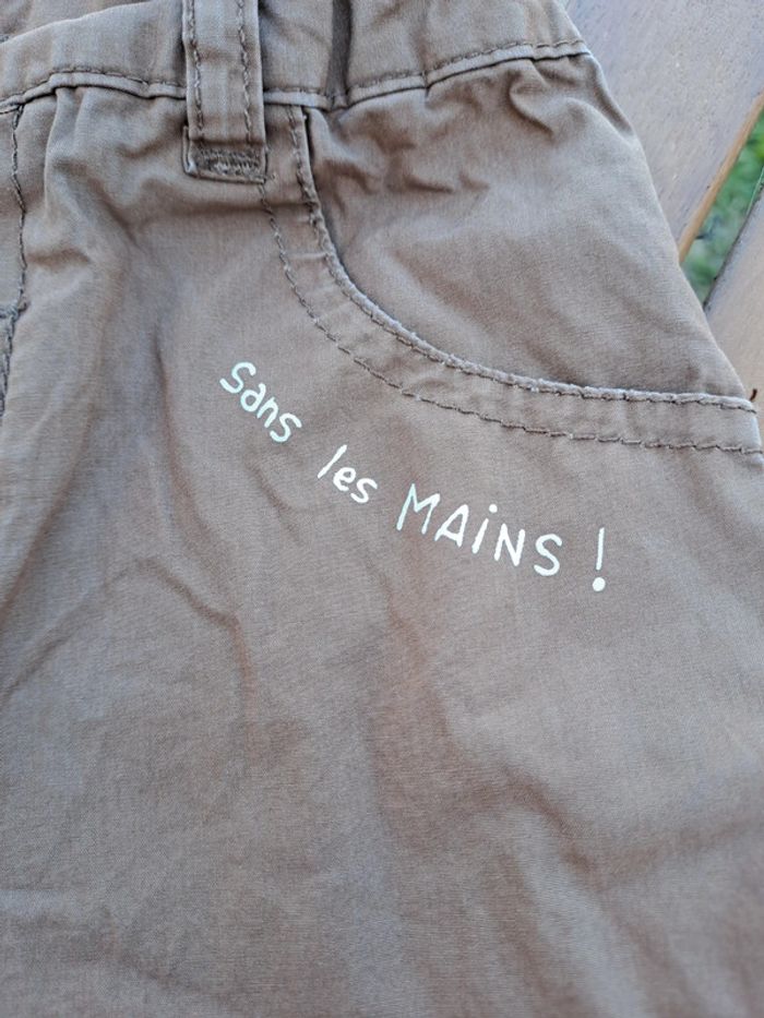 Bermuda beige foncé taille 12 mois - photo numéro 3