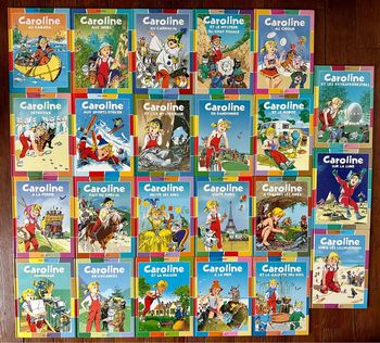 Lot de 23 livres Caroline Pierre Probst Bd albums couleurs multicolores Hachette Jeunesse