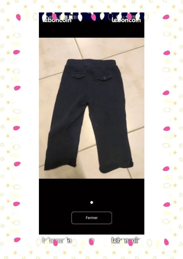 Pantalon kiabi bleu marine 18 mois - photo numéro 4