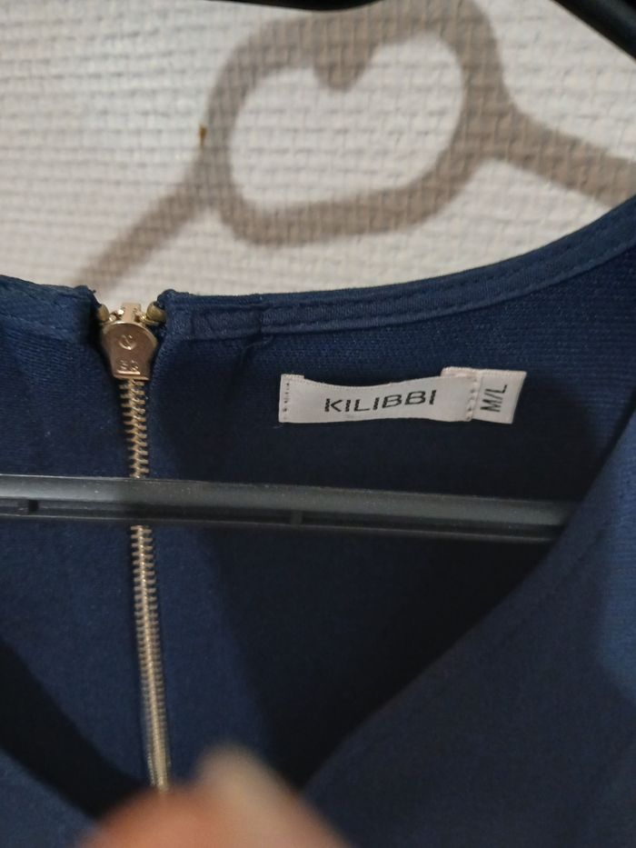 Robe droite bleue marine - photo numéro 3