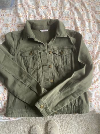 Veste en jeans kaki 