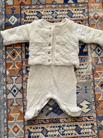 Petit Bateau - Ensemble de pyjama - Mixte Naissance (Taille: 46cm)