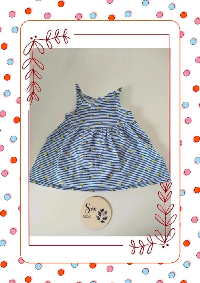 Robe a rayures 6 mois