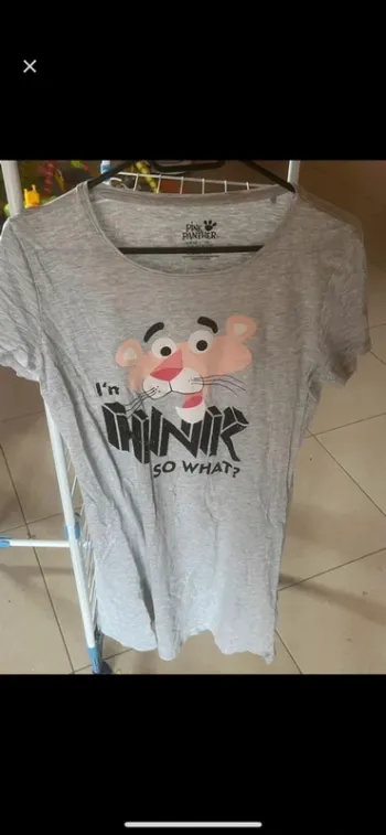 T-shirt long de pyjama marque pink Panther taille M