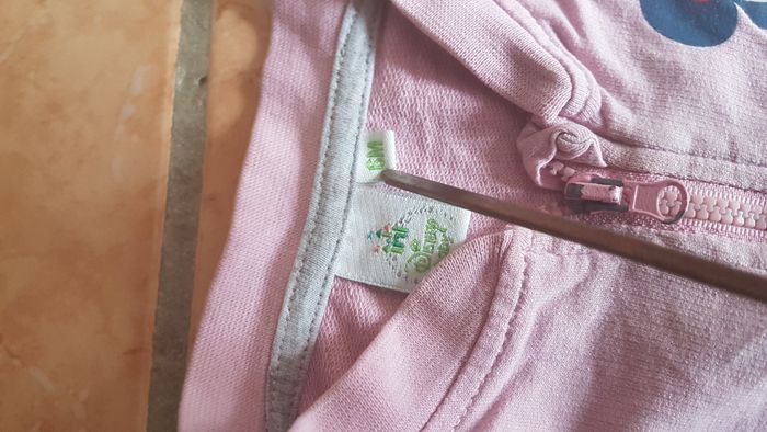 Gilet zippé Minnie fille 6 mois rose Disney - photo numéro 2