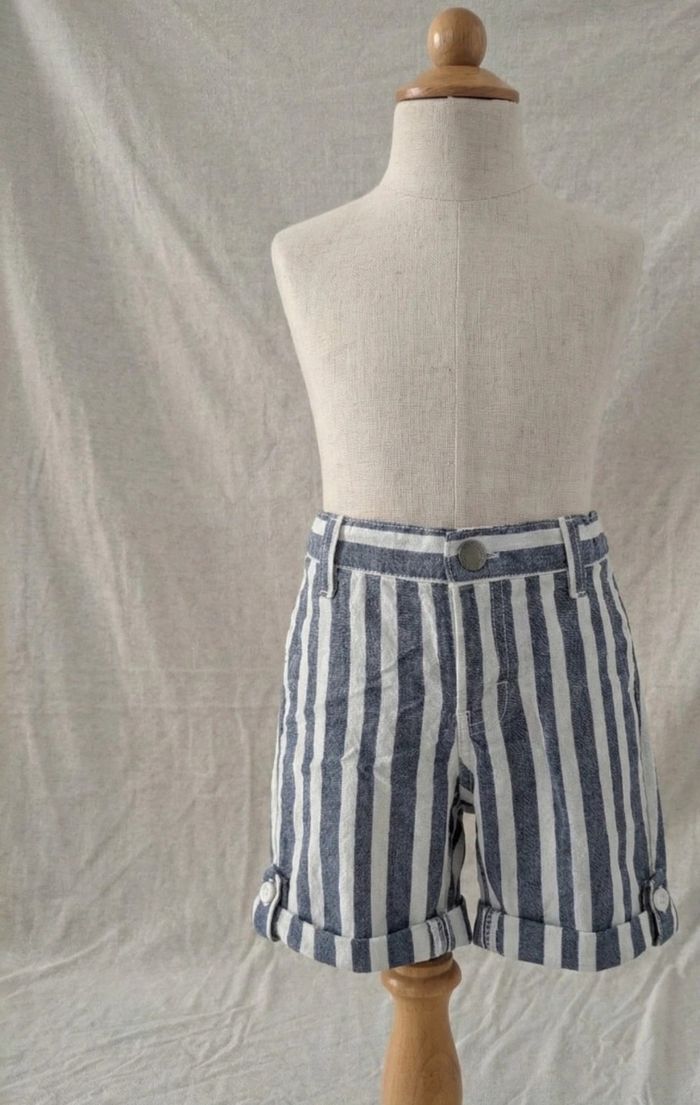 Short / Bermuda rayé bleu et blanc Orchestra - 2 ans (92cm)