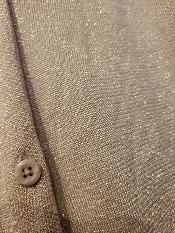 Fabuleux gilet de fête en maille doré 4XL Kiabi