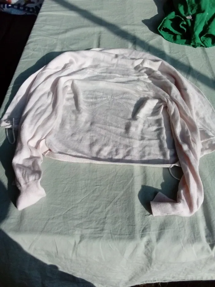 Gilet ouvert rose pâle 6 ans - photo numéro 7