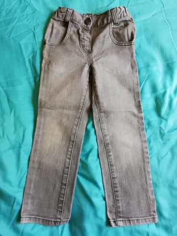 Jeans gris fille
