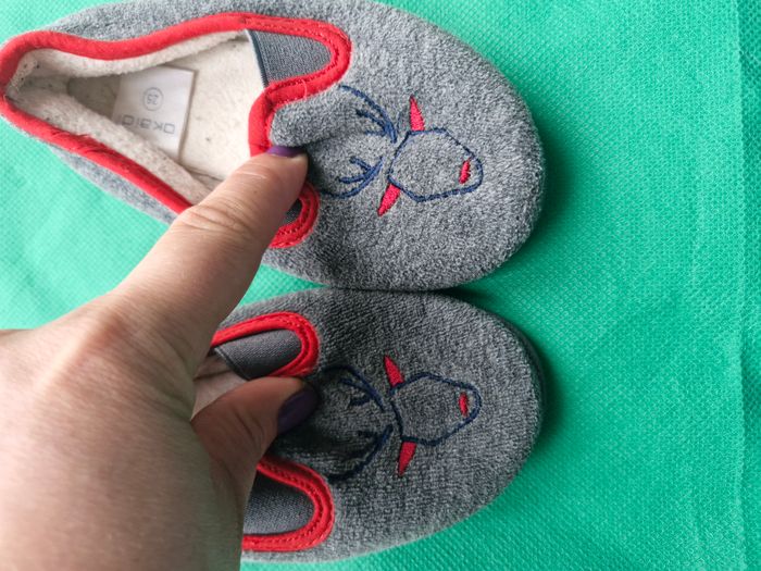 Chaussons 25 Okaïdi Gris Tête de renne - photo numéro 5