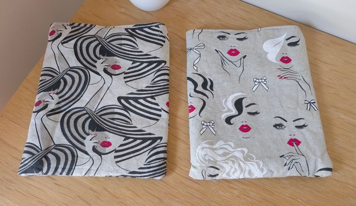 🌿 Lot de 2 housses doublées "protège livre" – Grand format (23 x 19 cm) 🌿 - photo numéro 10