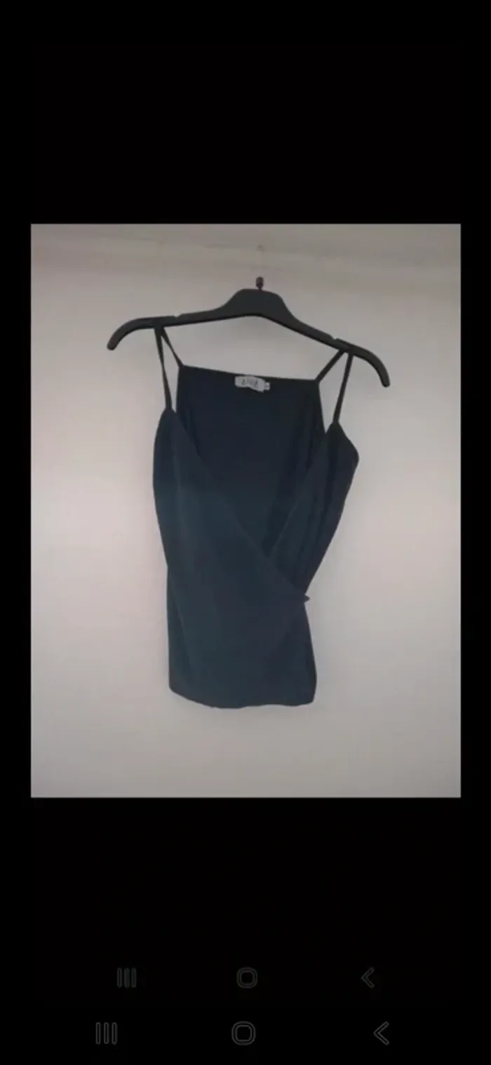 Haut cache-cœur noir Jennyfer – T38