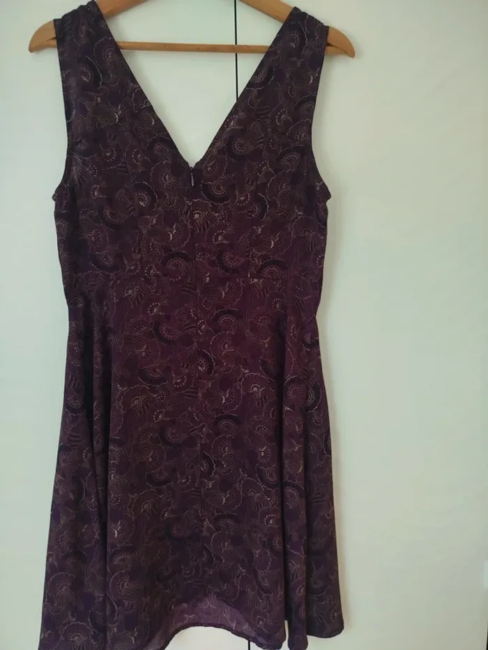 Robe d'été prune taille 38 - photo numéro 3