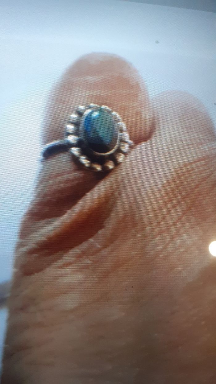 Bague  argent  925 ovale  pierre de lune hecate - photo numéro 2