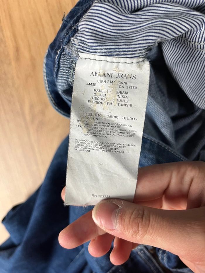 Jean bleu Armani coupe Slim taille w29 - photo numéro 9