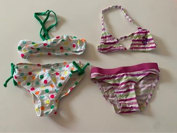 Lot maillot  2 pièces 36 mois