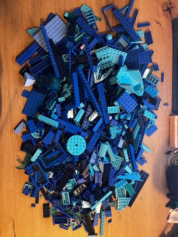 Lot LEGO Vrac Bleu & Azur - 675g