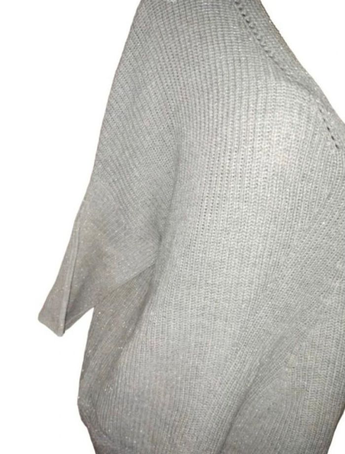 Pull gris/argenté taille M - photo numéro 3