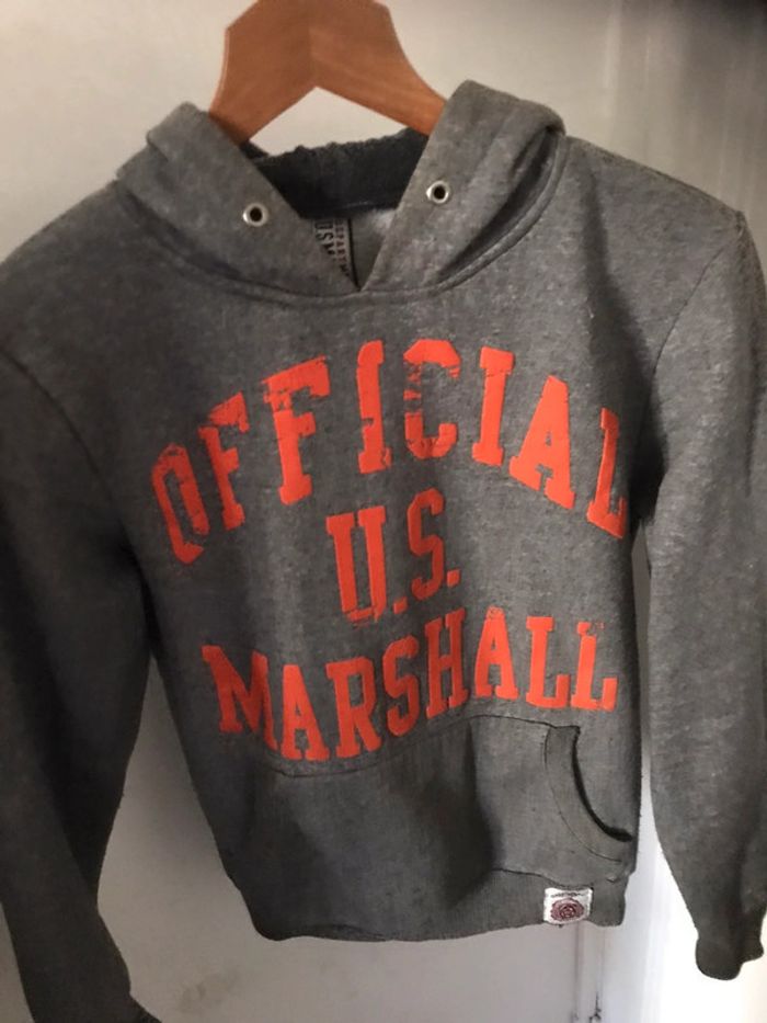 Sweat à capuche marque Us Marshall taille S - photo numéro 11