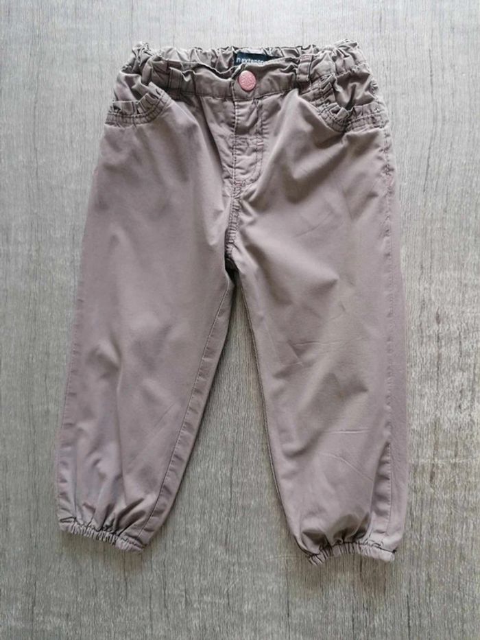 Pantalon large doublé taupe In Extenso 86 cm