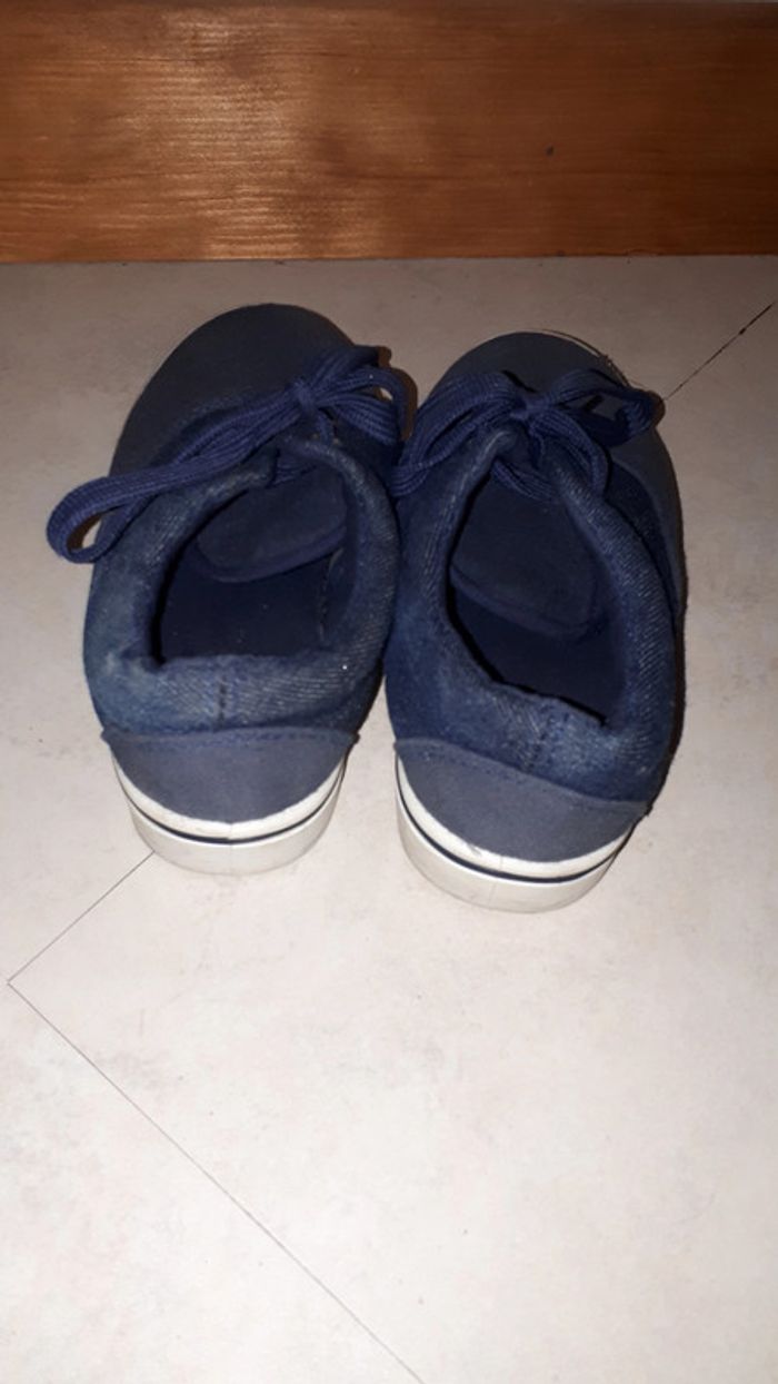 Chaussures en toile bleue marine - photo numéro 5