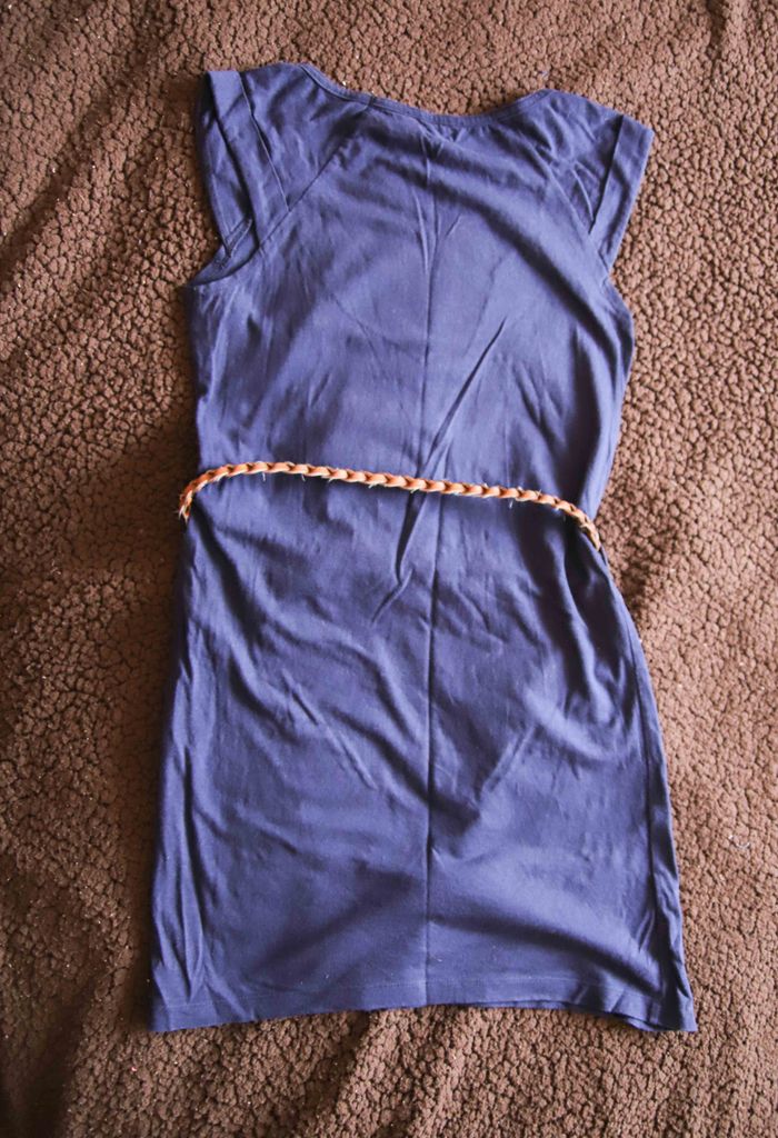 Petite robe bleu marine "Basic" - photo numéro 2