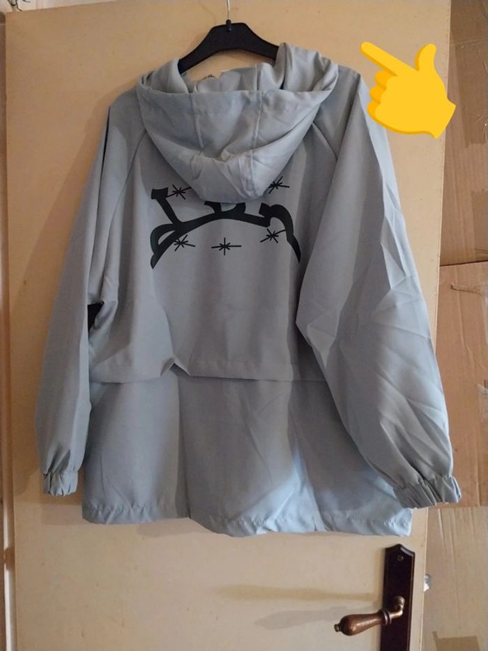 Veste coupe vent gris femme T : Xl - photo numéro 2