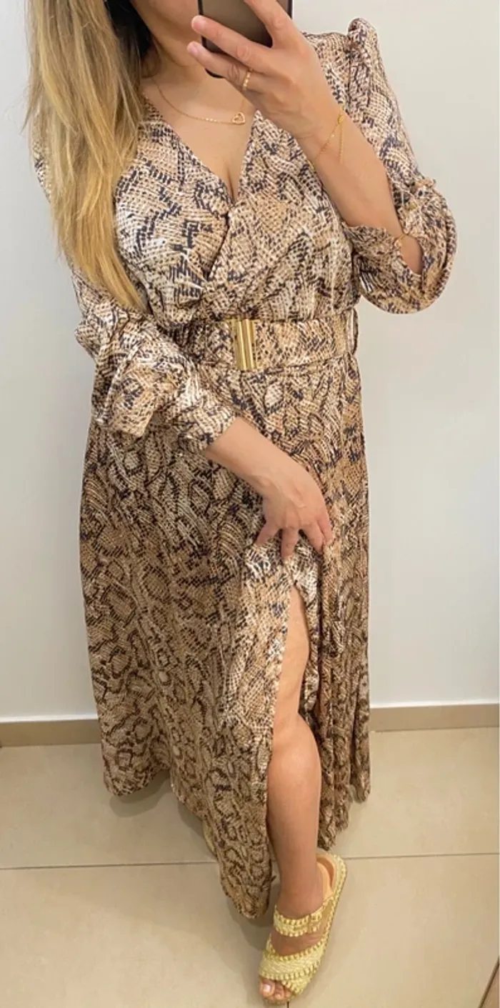Robe longue imprimée - photo numéro 4