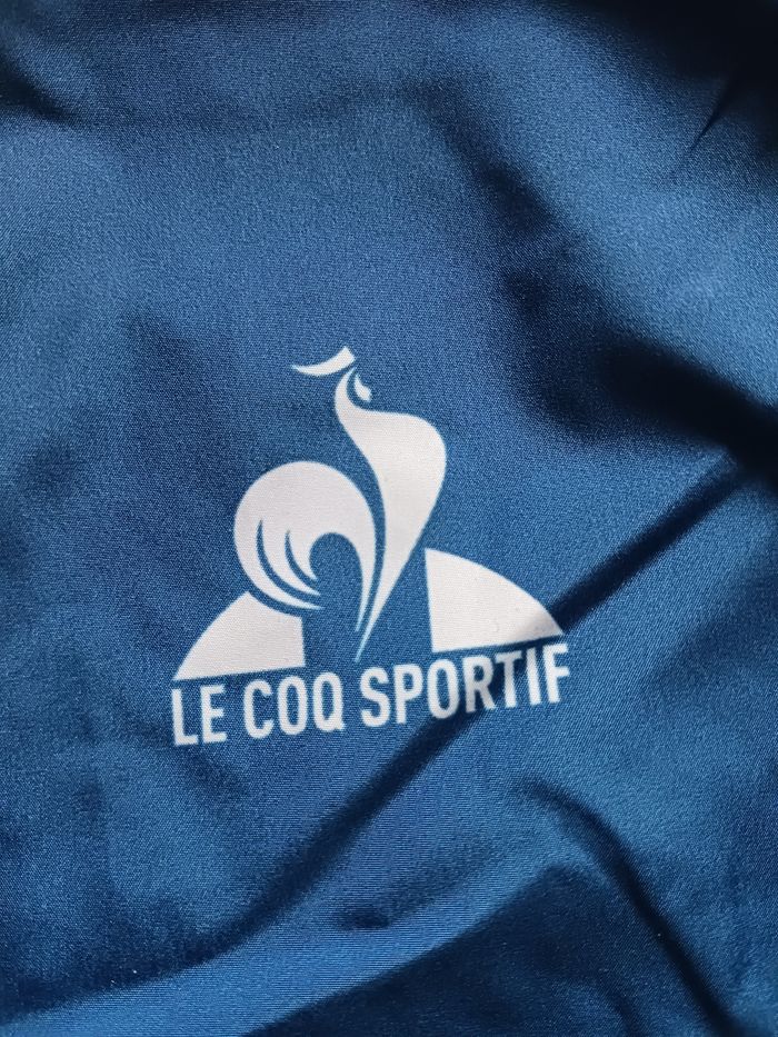 Veste coupe-vent bleu à double fermeture Le Coq Sportif édition Jeux Olympiques Paris 2024 taille M - photo numéro 3