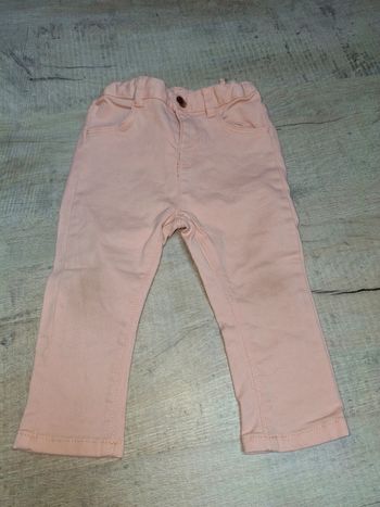 Pantalon beige fille 12 mois