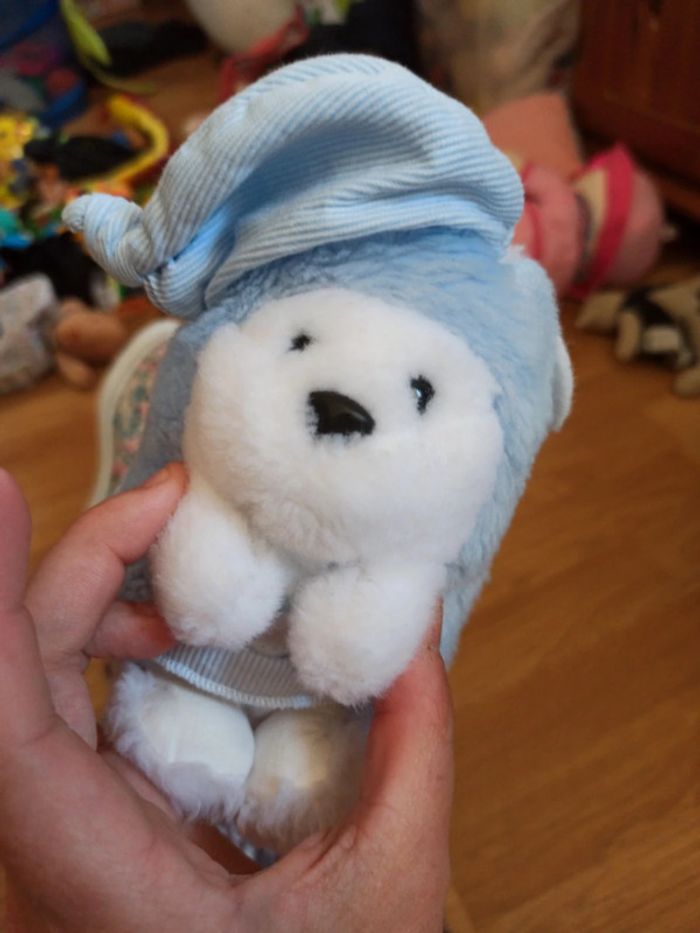 Hérisson peluche tartine et chocolat tbe - photo numéro 4