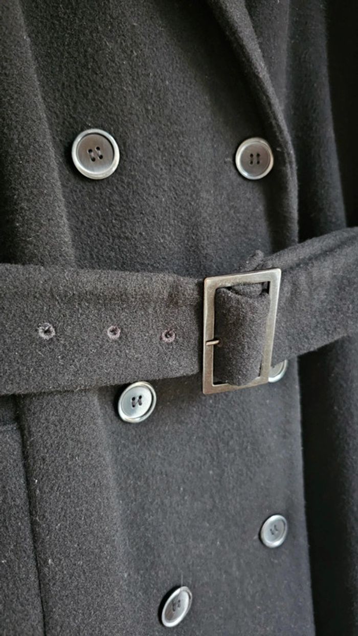Manteau laine noir Laura clément 38 - photo numéro 9