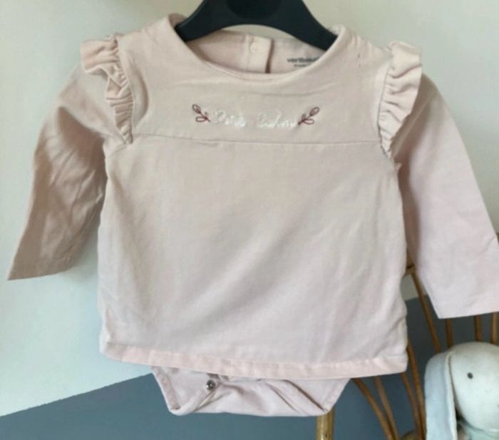 Bodie t-shirt manches longues rose pale verbaudet - photo numéro 2