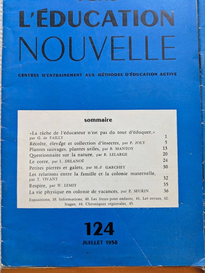 Lot de quatre revues Vers l'éducation nouvelle - photo numéro 2