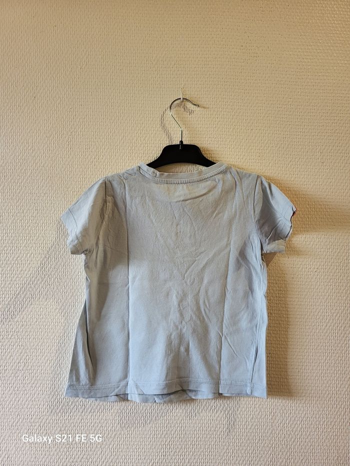 Tee-shirt manches courtes bleu - photo numéro 2