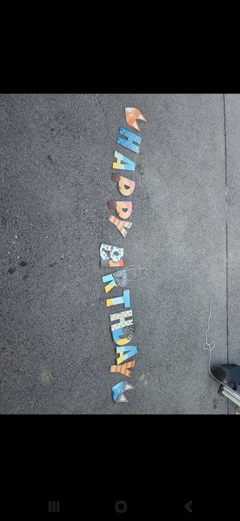 Banderole anniversaire bluey