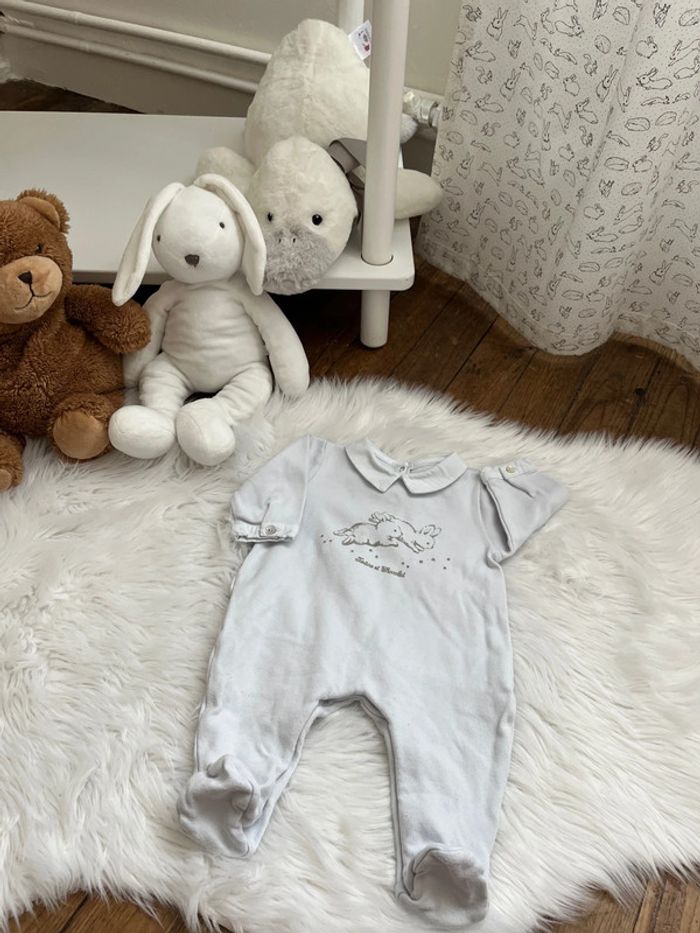 Grenouillère lapin col